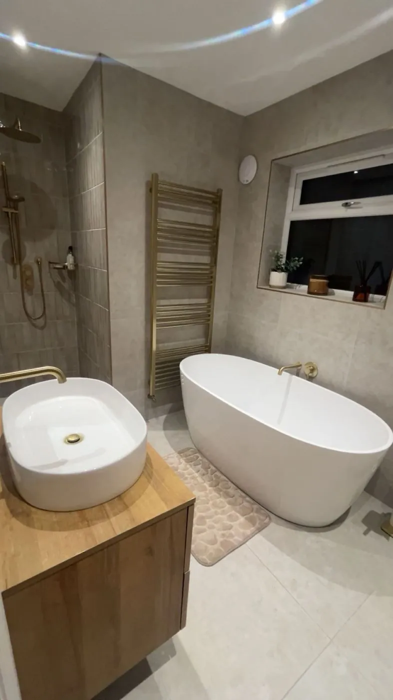The finished bathroom