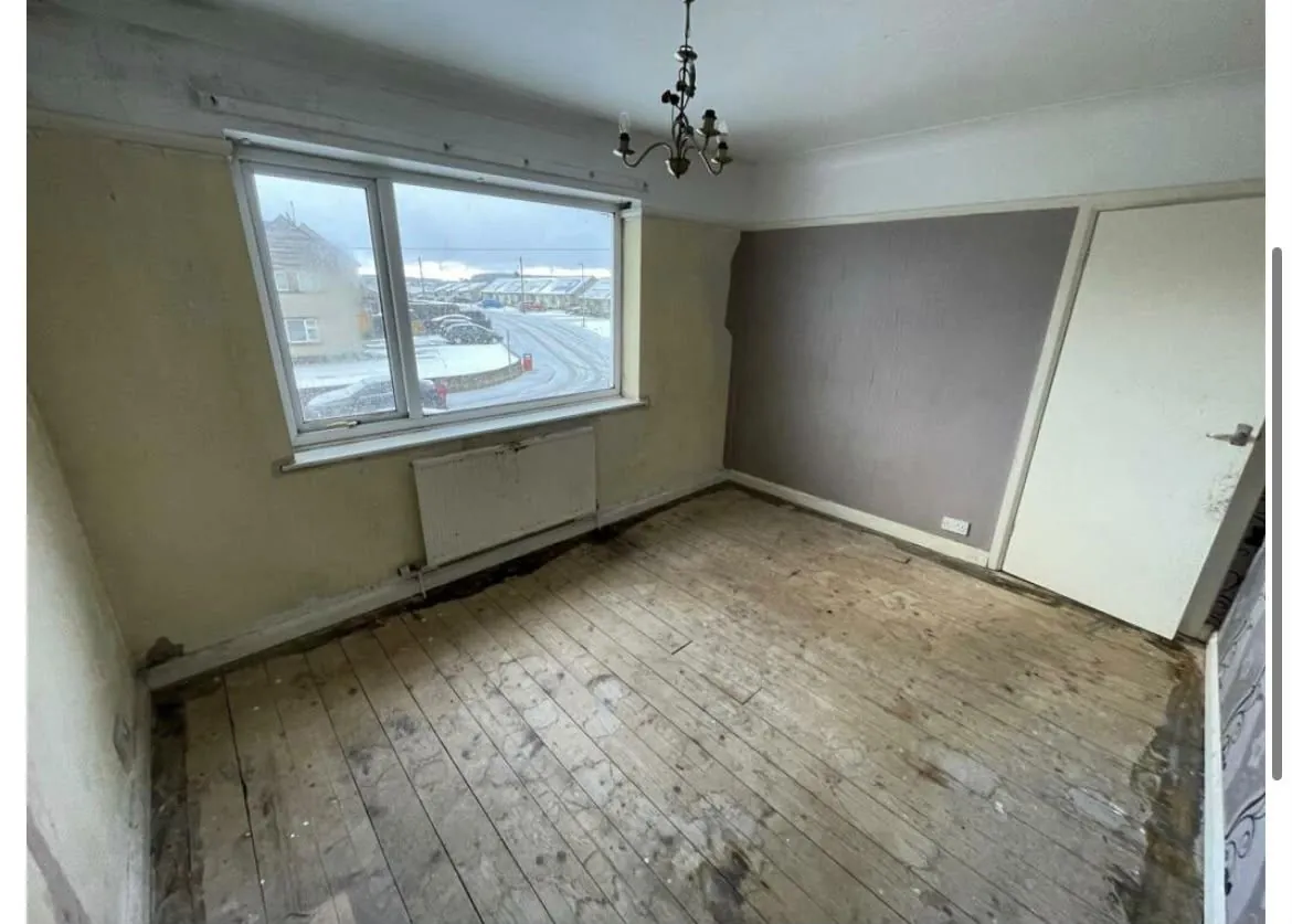 A bedroom before the renovation