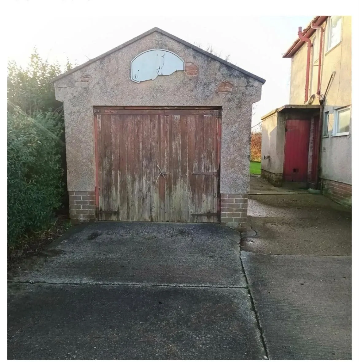 The old garage