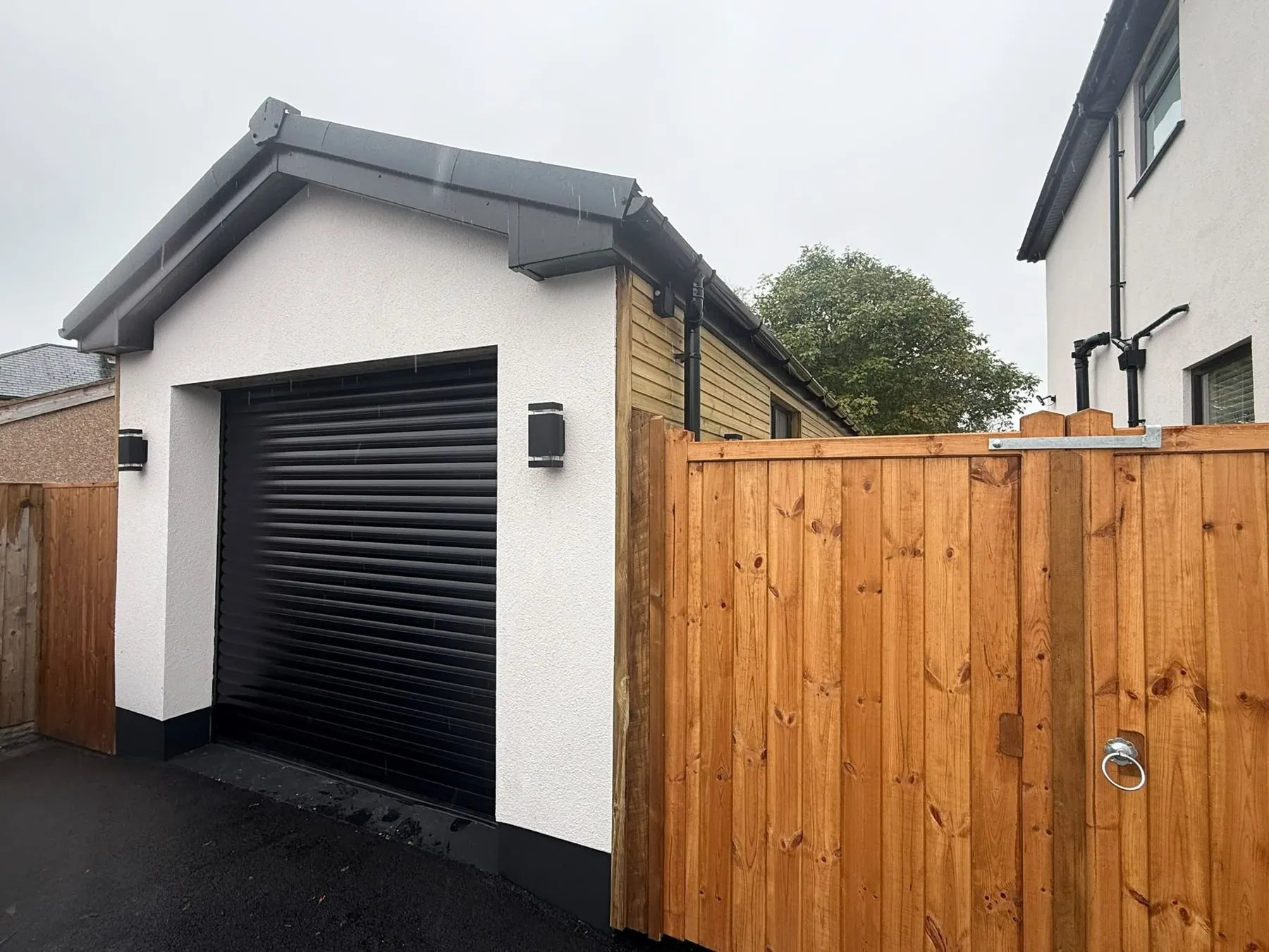 The new garage