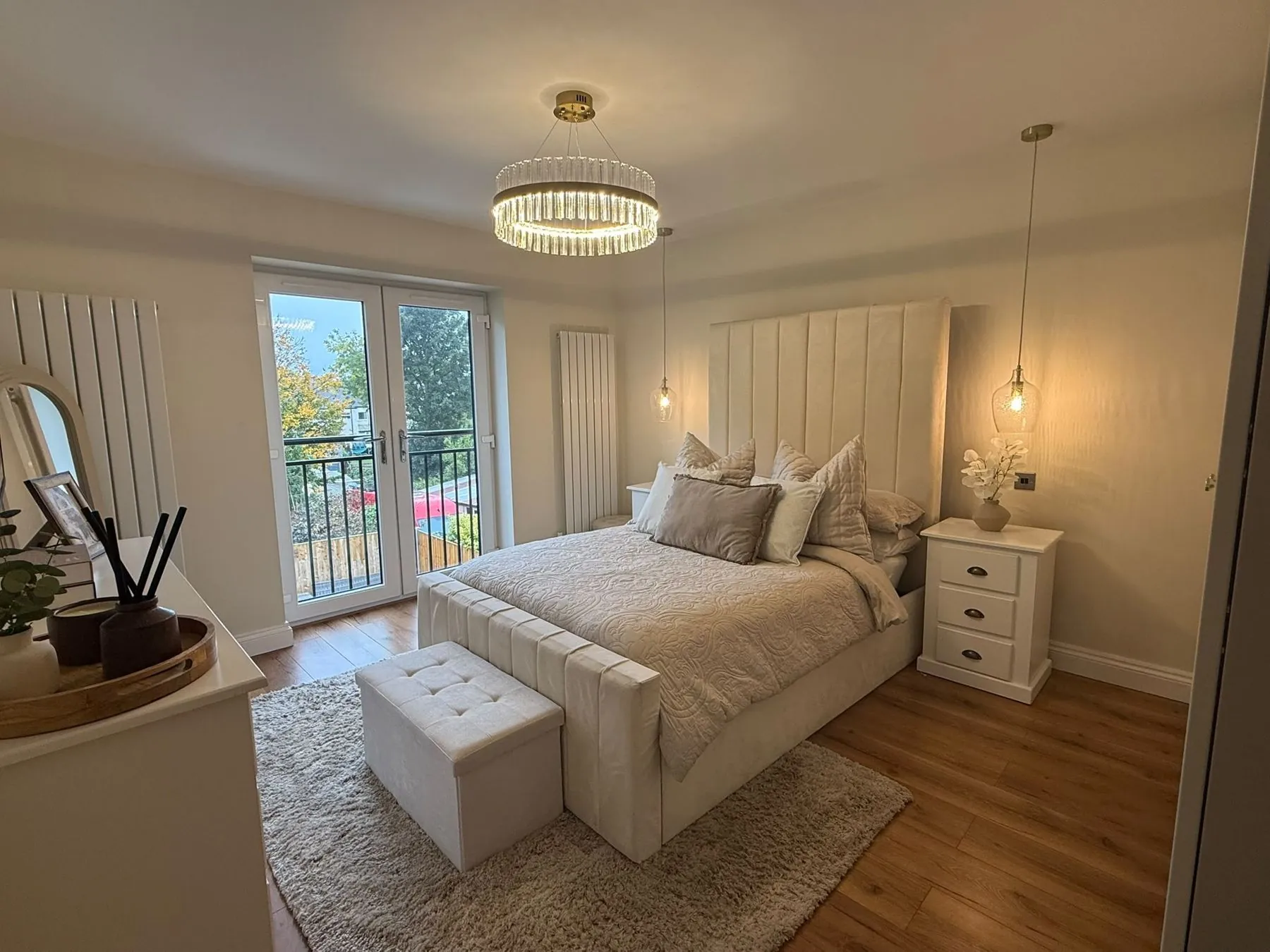 Main bedroom with Juliet balcony