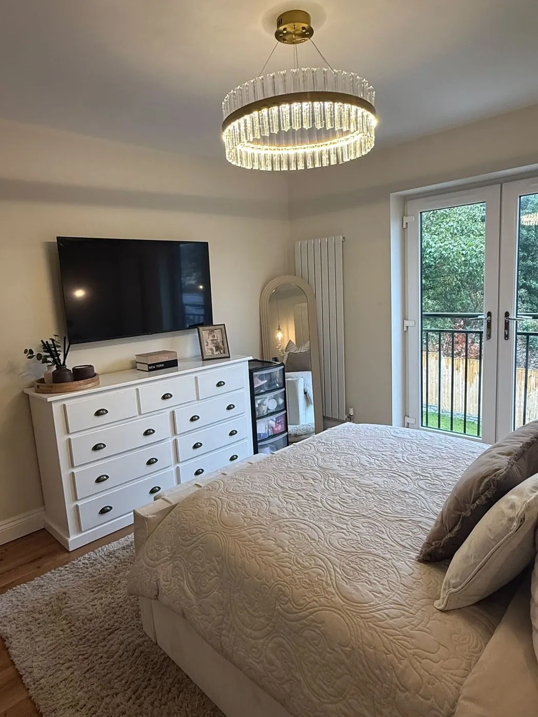 Main bedroom with garden doors