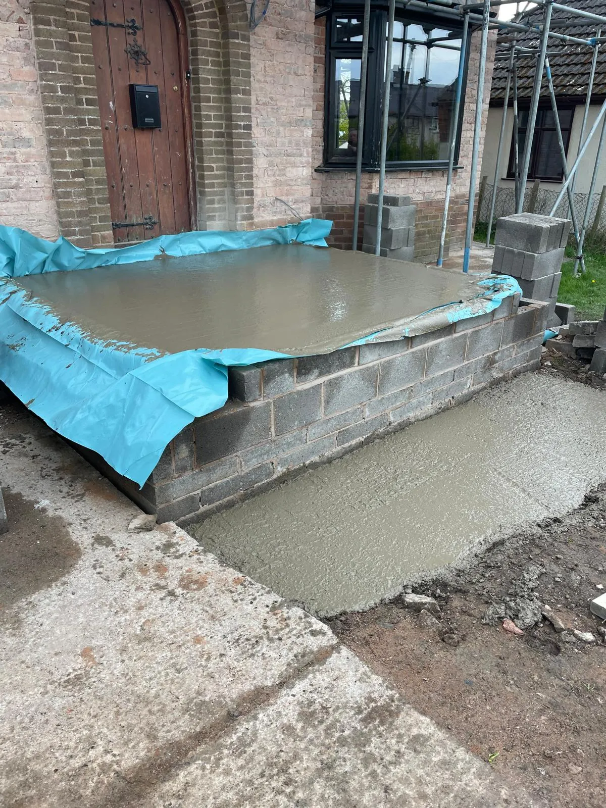The new slab poured