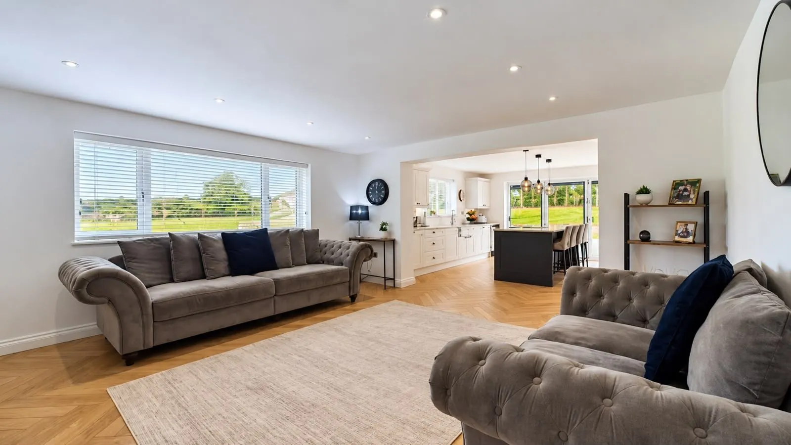A finished open plan living space by Keyline